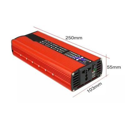 Inwerter 12V 3000W z USB